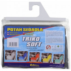 Poťah sedadla TRIKO SOFT predný 1ks šedý