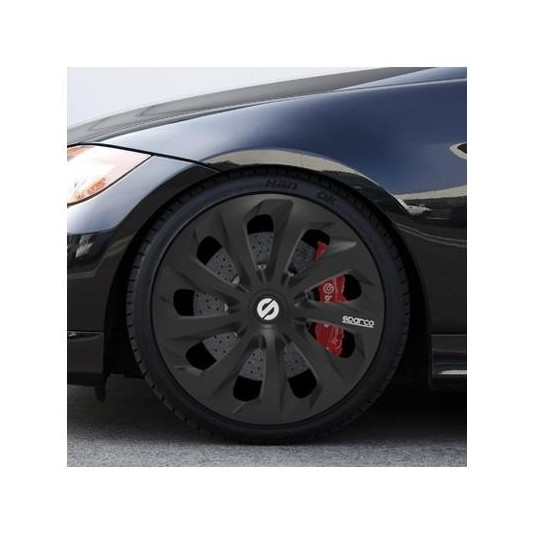 Puklice Sparco 15 čierne