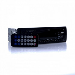 Autorádio 1 din usb micro sd bt - červené