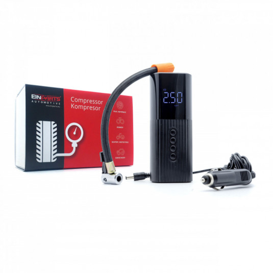 Autokompresor s digitálnymi tlakomermi a LED batériou
