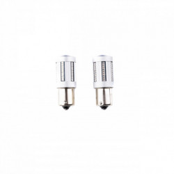 P21W LED žiarovka (66 x SMD 2016) červená canbus