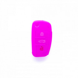 Epkc109 silikónový obal na kľúče - ružová Audi