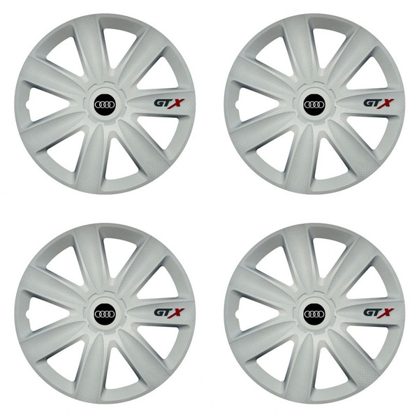 puklice pre Audi 14 GTX carbon white