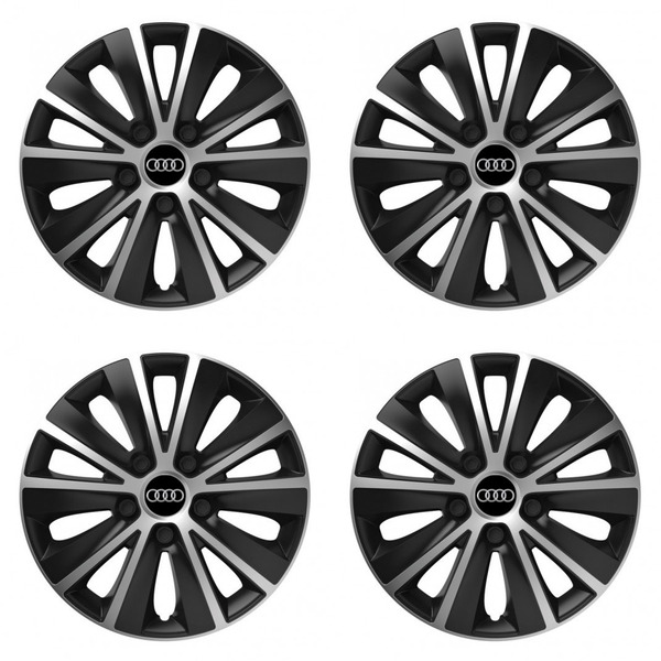 puklice pre Audi 16 RAPIDE silver and black