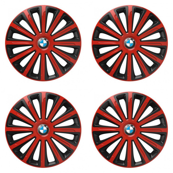puklice pre BMW 15 TREND red and black