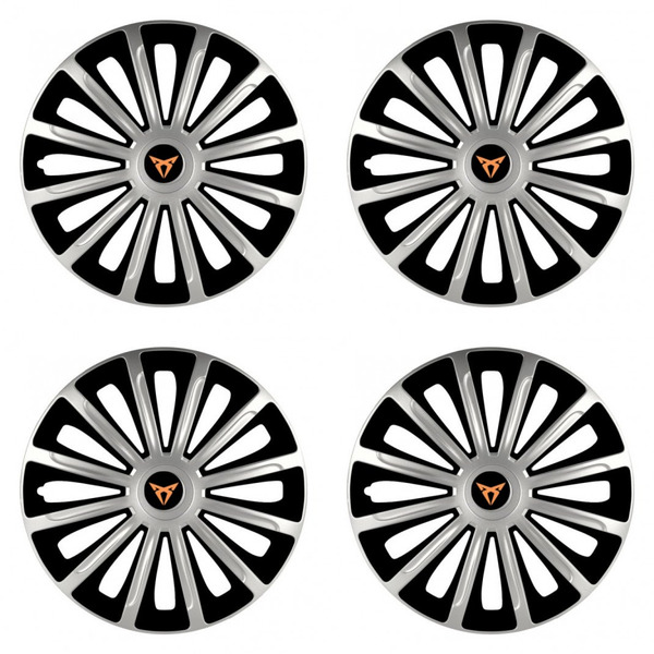 puklice pre  Cupra 15 TREND silver and black