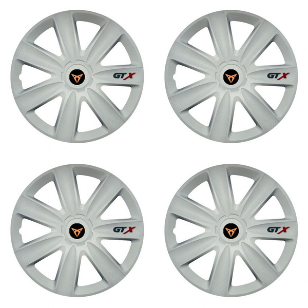 puklice pre  Cupra 14 GTX carbon white