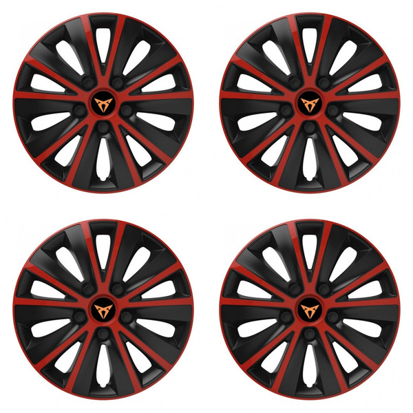 puklice pre Cupra 14 RAPIDE red and black