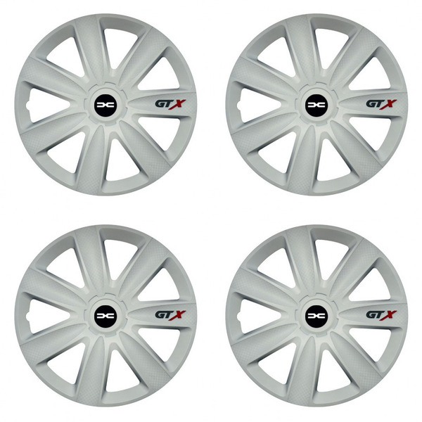 puklice pre  Dacia (nové logo) 14 GTX carbon white