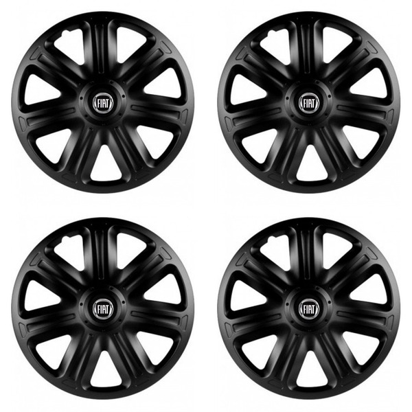 puklice pre  Fiat (čierny) 15 COMFORT BLACK
