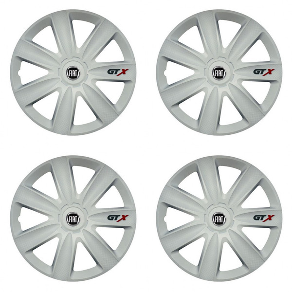 puklice pre  Fiat (čierny) 16 GTX carbon white