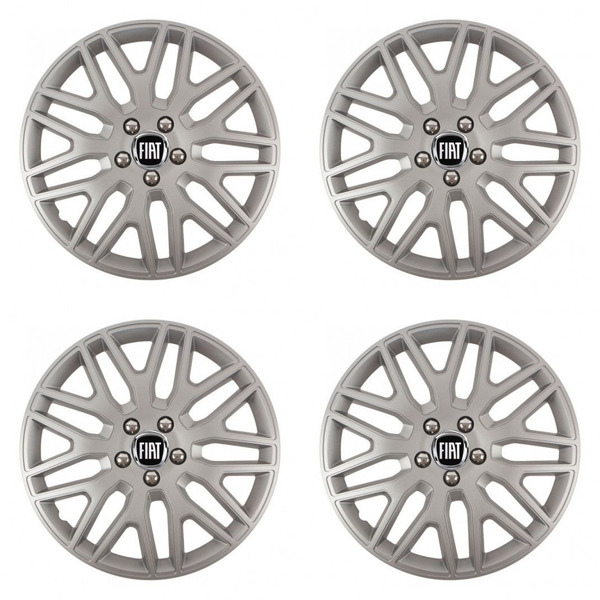 puklice pre Fiat (čierny) 16 DAKAR