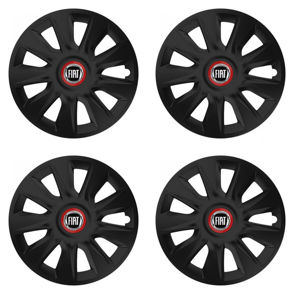 puklice pre  Fiat (čierny) 16 STRATOS RR black