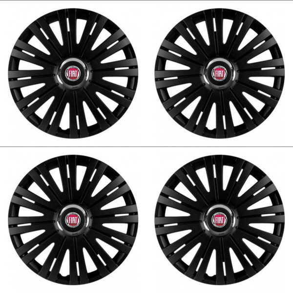 puklice pre Fiat (červené) 14 ACTIVE RC BLACK