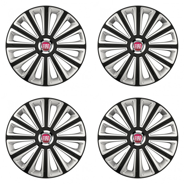 puklice pre Fiat (červené) 14 TREND RC double colour