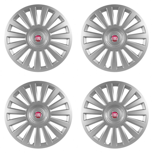 puklice pre Fiat (červené) 14 Luxury