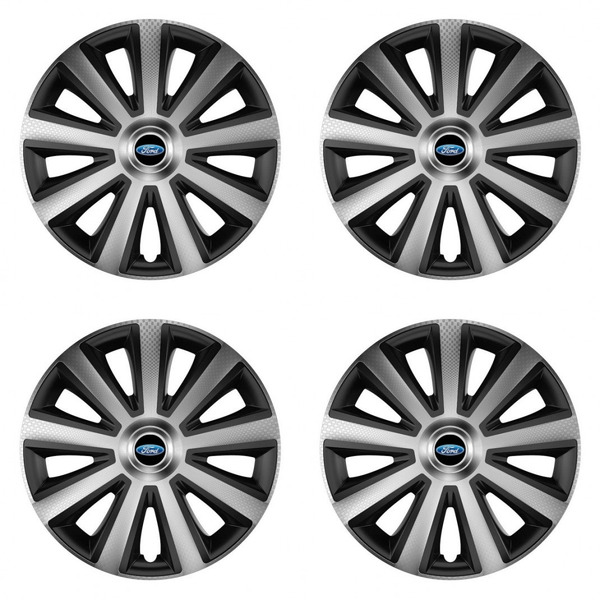 puklice pre Ford 14 Aviator carbon silver&black