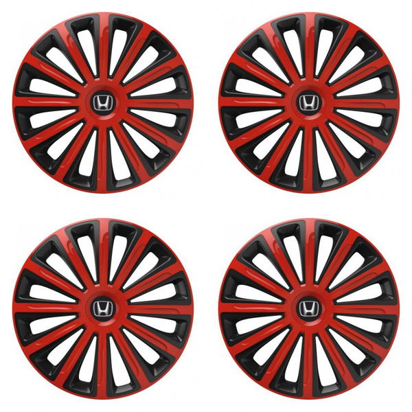 puklice pre Honda 16 TREND red and black