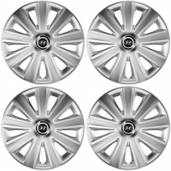 puklice pre  Hyundai 14 Aviator carbon RC silver