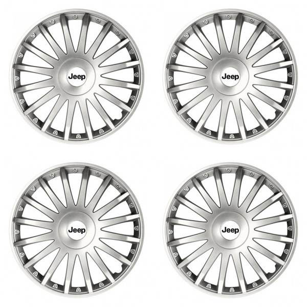 puklice pre Jeep 15 CRYSTAL silver