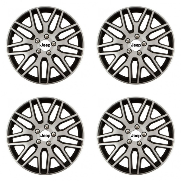 puklice pre Jeep 15 Dakar NC silver and black