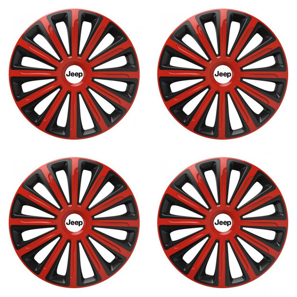 puklice pre Jeep 16 TREND red and black