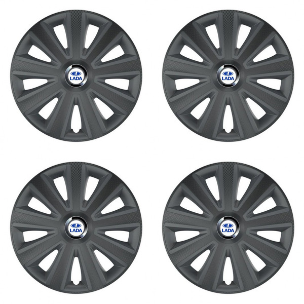 puklice pre Lada 15 Aviator carbon grafite