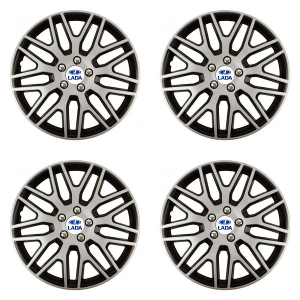 puklice pre Lada 14 Dakar NC silver and black