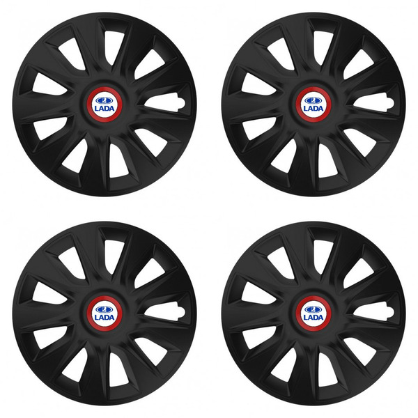 puklice pre Lada 15 STRATOS RR black