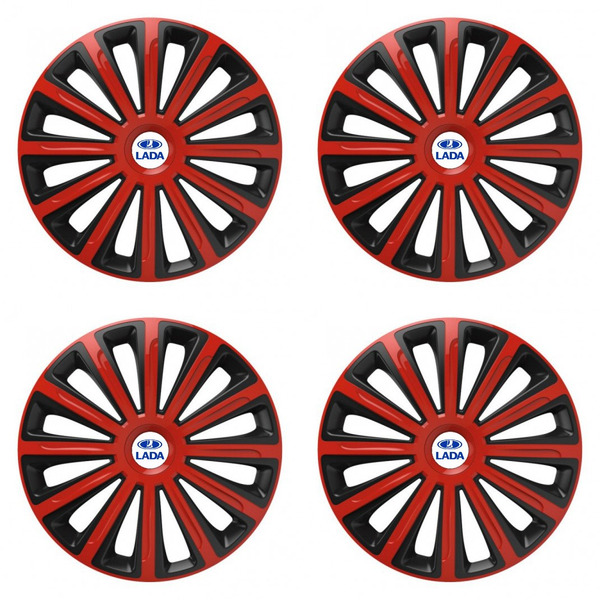 puklice pre  Lada 15 TREND red and black