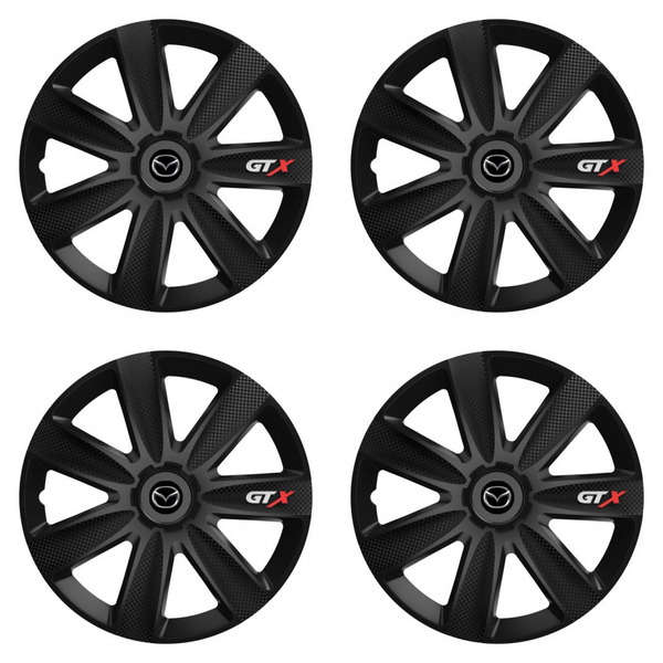 puklice pre Mazda 14 GTX CARBON black