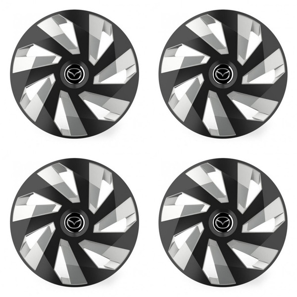 puklice pre Mazda 14 Vector RC black and silver