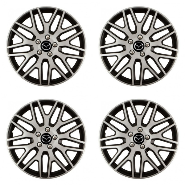 puklice pre Mazda 14 Dakar NC silver and black