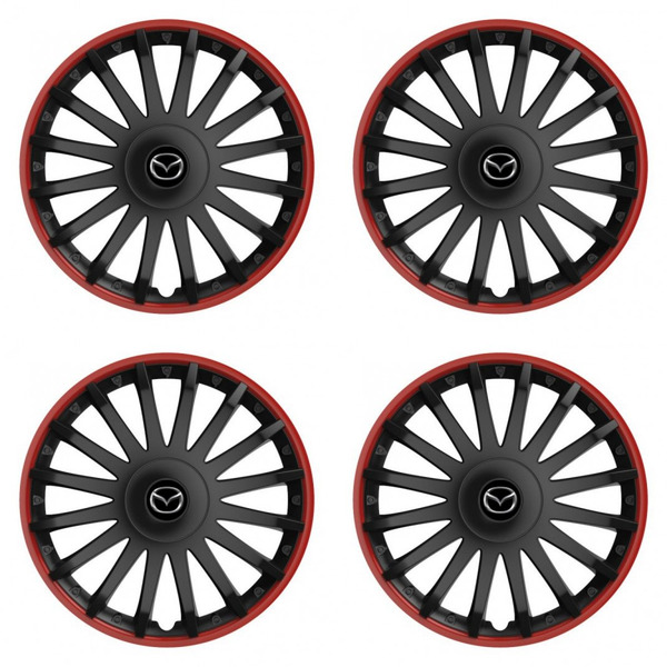 puklice pre  Mazda 16 CRYSTAL RO black