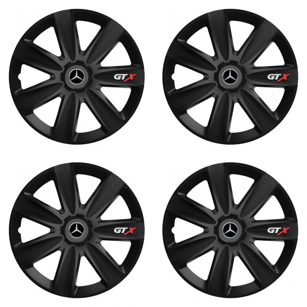 puklice pre  Mercedes 14 GTX CARBON black