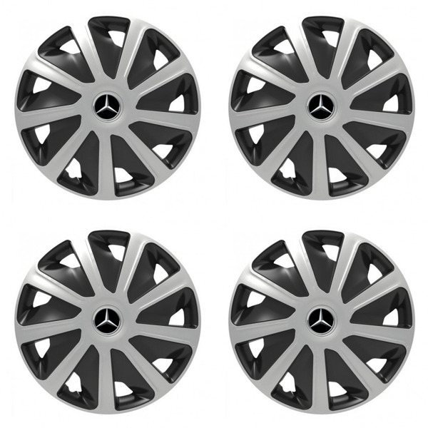 puklice pre  Mercedes pre dodávky 15 Craft silver and black