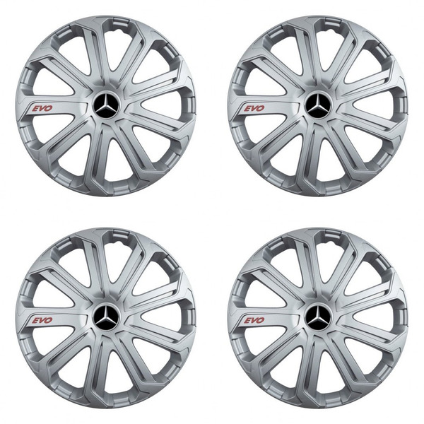 puklice pre  Mercedes 14 Evo silver