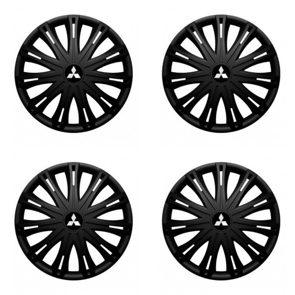 puklice pre Mitsubishi (strieborné) 17 SPARK BLACK