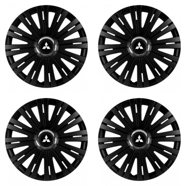 puklice pre Mitsubishi (strieborné) 16 ACTIVE RC BLACK