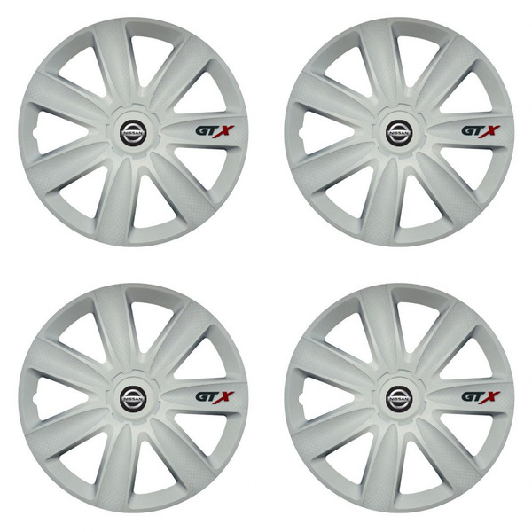 puklice pre Nissan 14 GTX carbon white