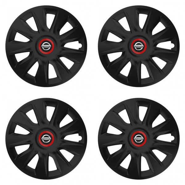 puklice pre Nissan 15 STRATOS RR black