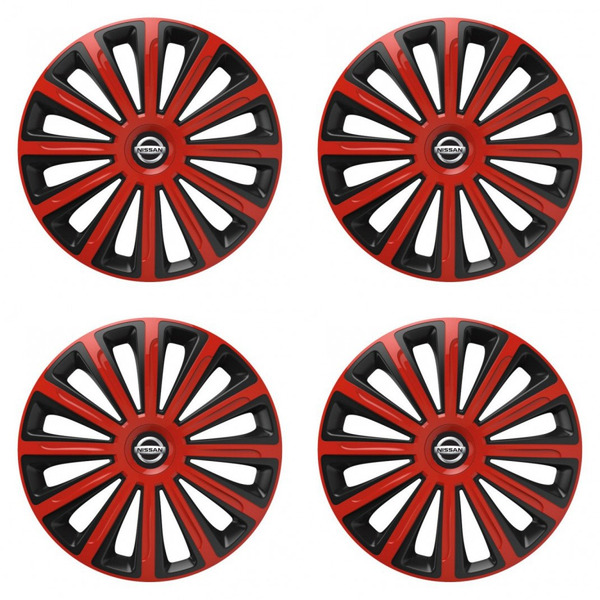 puklice pre  Nissan 15 TREND red and black
