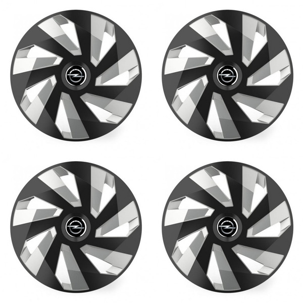 puklice pre Opel 14 Vector RC black and silver