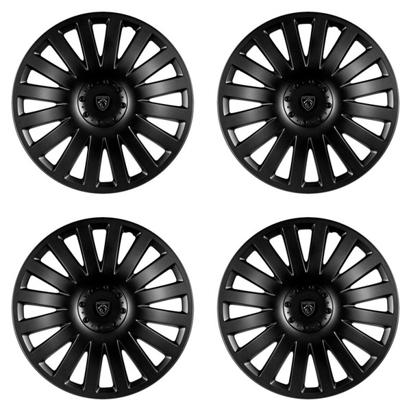 puklice pre Peugeot (nové logo) 14 Smart black