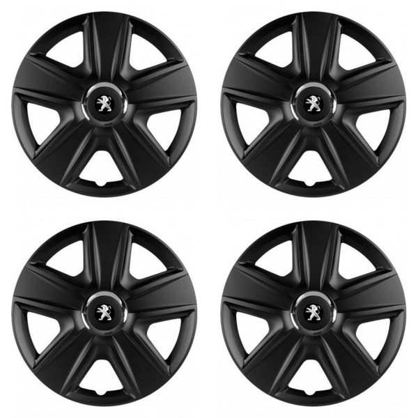 puklice pre Peugeot (staršie logo) 16 ESPRIT RC BLACK