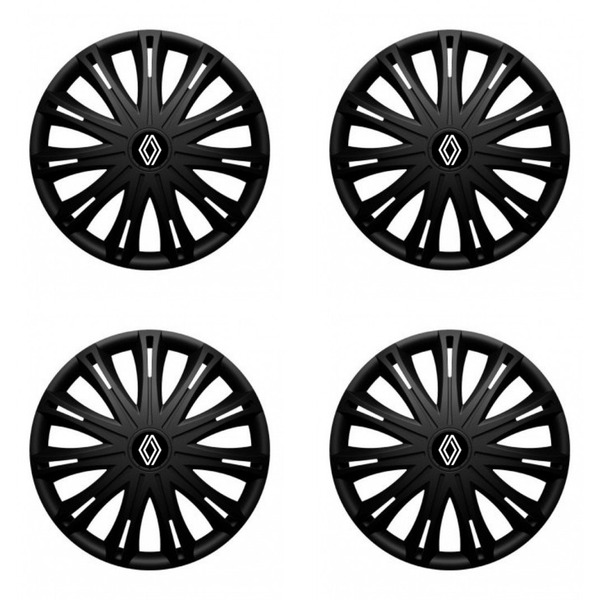 puklice pre Renault (nové logo) 15 SPARK BLACK
