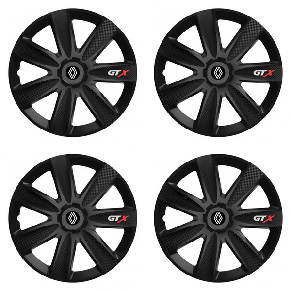 puklice pre Renault (nové logo) 14 GTX CARBON black