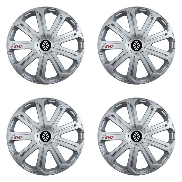 puklice pre Renault (nové logo) 14 Evo silver