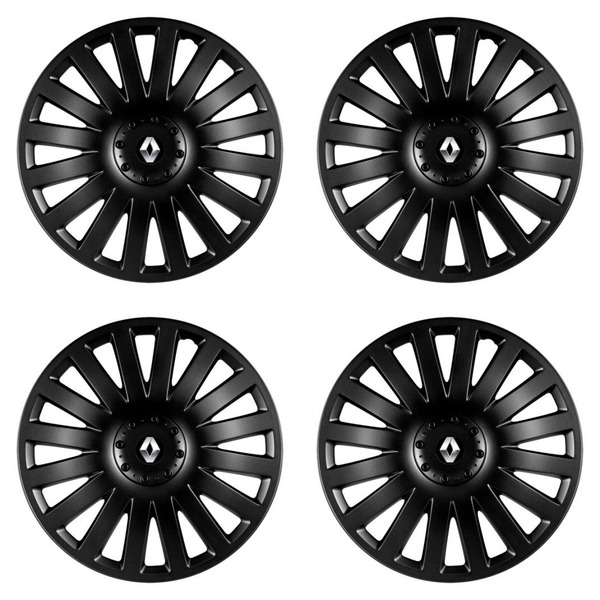 puklice pre  Renault (staršie logo) 14 Smart black