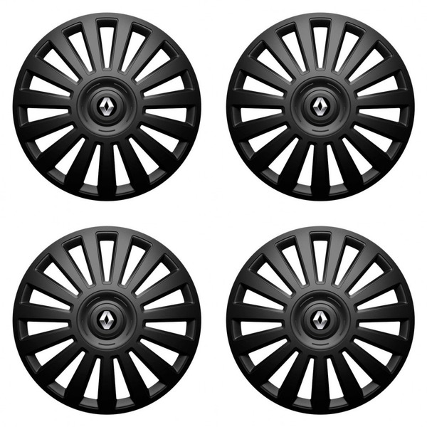 puklice pre Renault (staršie logo) 15 Luxury black